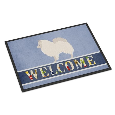 Carolines Treasures German Spitz Welcome Indoor or Outdoor Mat - 24 x 36 in. BB8317JMAT